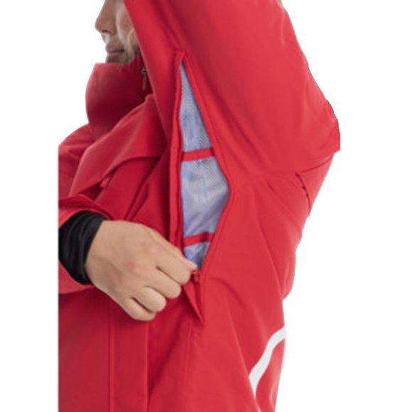 NEW $360 Roxy Chloe Kim Overhead Jacket! Small Red & White Waterproof Primaloft - Picture 7 of 7
